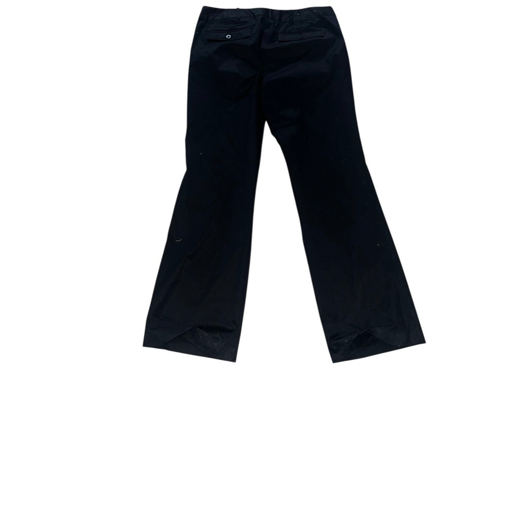 Club Monaco Black Wide Leg  Pants Sz 12 Designer Minimalist Tailored Trousers - Picture 2 of 9